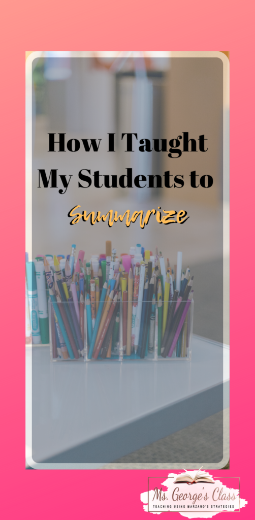 How I Taught My Students to Summarize|Ms. George's Class| High School Teacher Ideas| Teacher Strategies